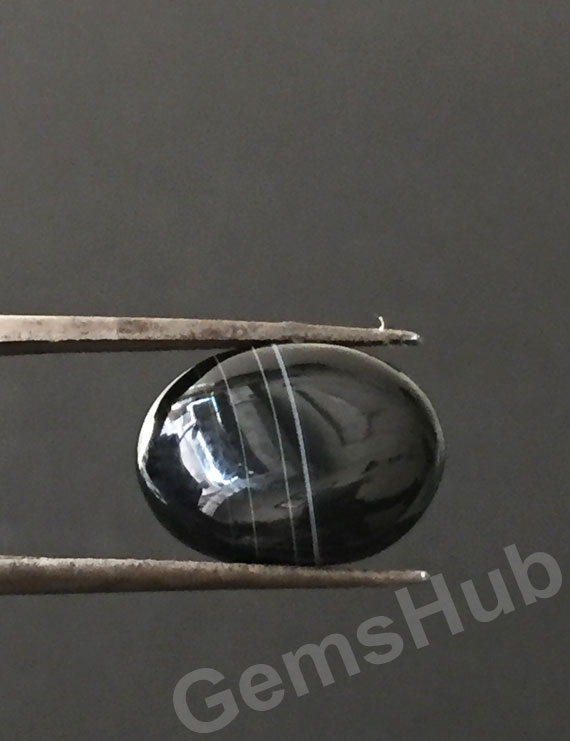 Natural Certified Sulemani Black Hakik Stone, 4.80 ct